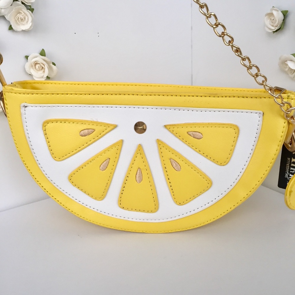 ‼️2 LEFT‼️ NEW YELLOW GOLD CROSS-BODY SHOULDER BAG - Picture 2 of 5